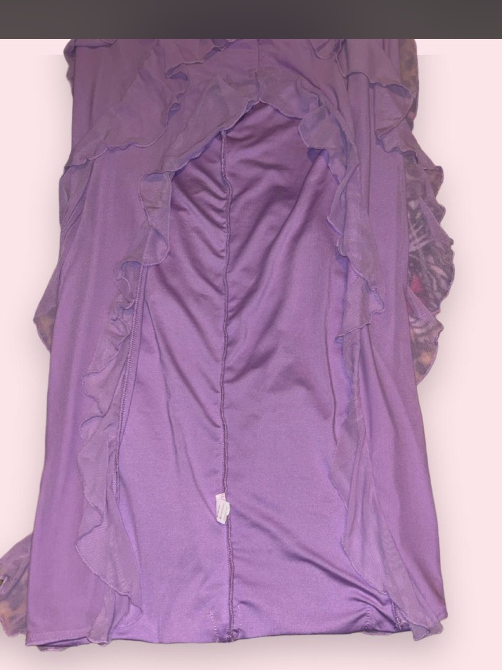 Strapless Ruffle Maxi Dress - Purple - Picture 3 of 3
